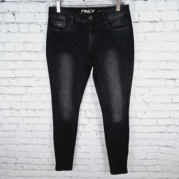 ONLY | Power regular skinny split hem ankle jeans - Picture 4 of 7